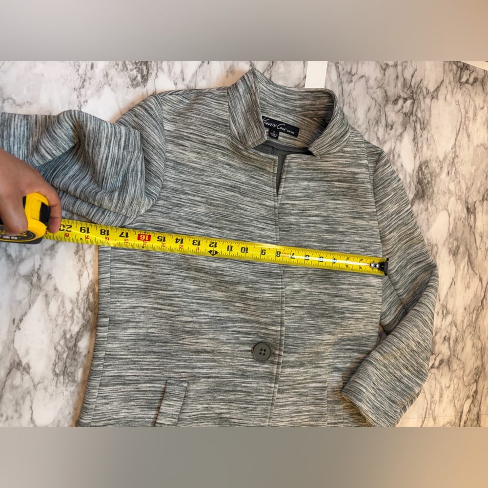 Kenneth Cole New York Heathered Gray Coat size S - Picture 3 of 5